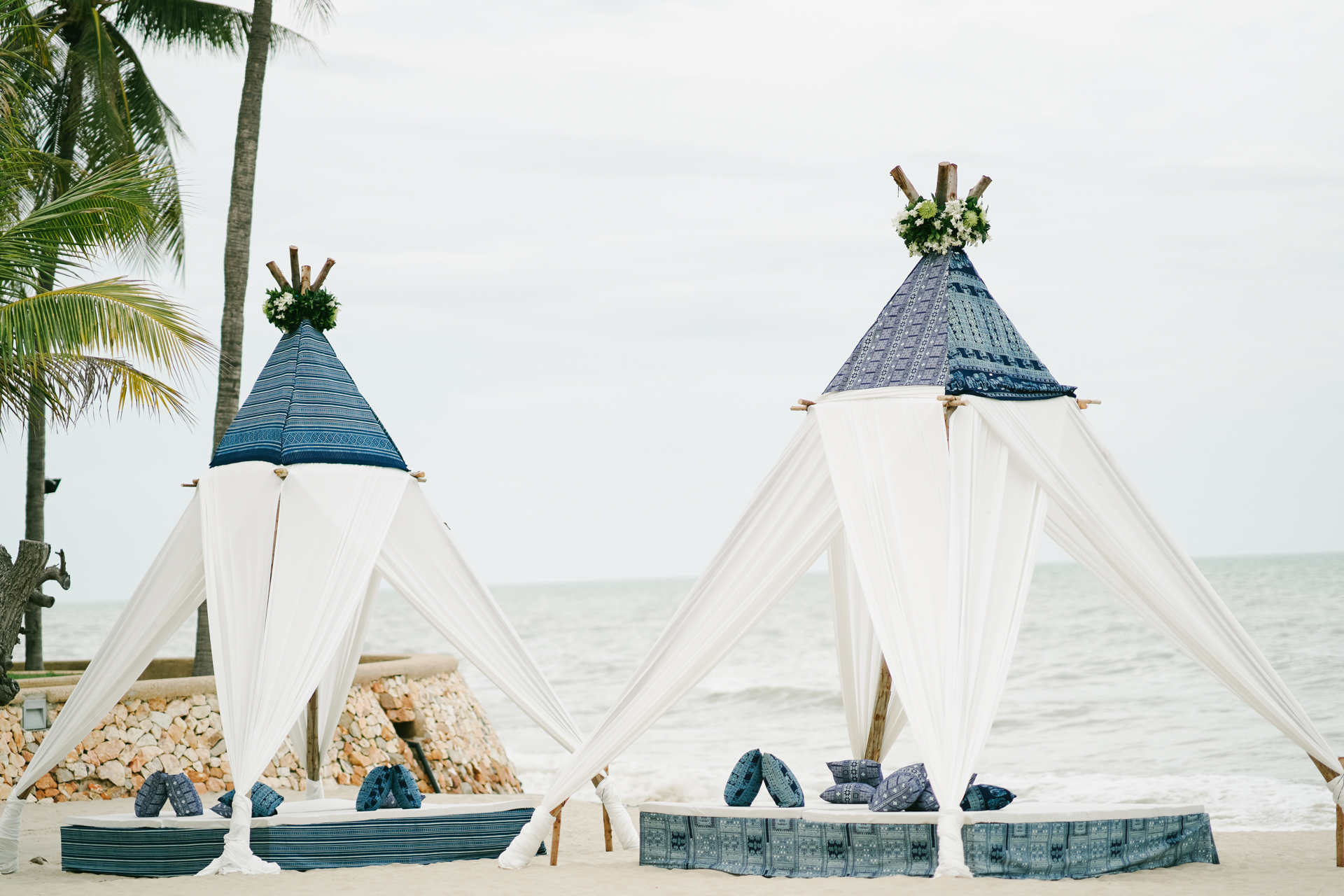 indian wedding Telugu at Dusit Thani, Hua Hin, Thai art wedding decoration, lovedezign photography