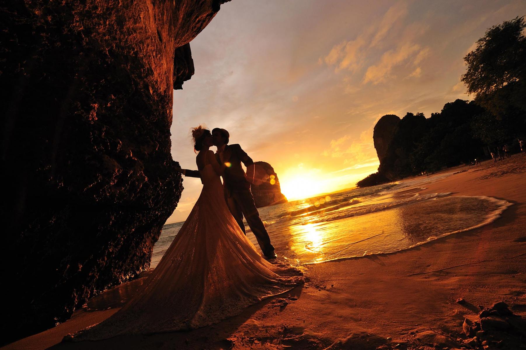 wedding photo krabi thailand pra nang beach